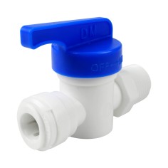 Vanne mâle fileté 3/8" - Raccod rapide 3/8"