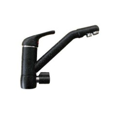 Robinet dauphin 3 voies - Granit noir - 002837 - Copyright Waterconcept