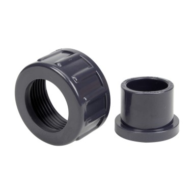 Demi union trois pièces pour débitmètre à ludion 20 mm