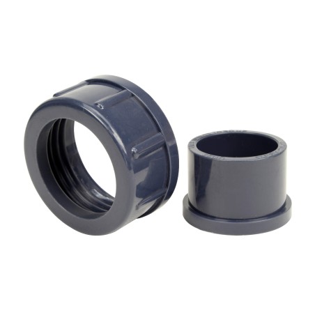 Demi union trois pièces pour débitmètre à ludion 32 mm