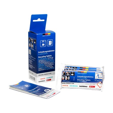 Tablettes détartrantes pour cafetières et bouilloires Bosch - Siemens - Gaggenau - Neff (lot de 6)