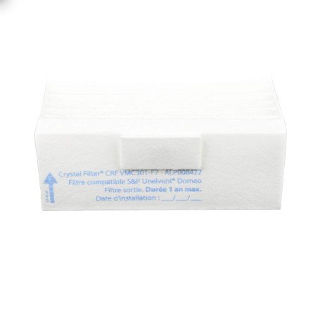 Filtre à air F7 compatible VMC S&P Unelvent® Domeo et Equation® Atacama - Insufflation