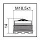 Aérateur caché TJ M18,5x1 - 004003 - Copyright Waterconcept