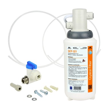 Robinet 3 voies Arches Chrome + Kit de filtration QCF-3001/321 - PROMO