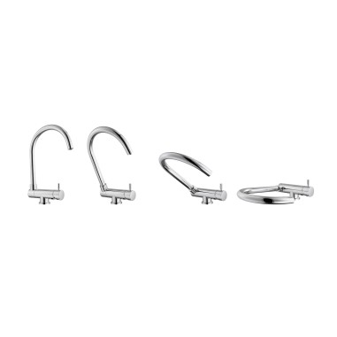 Robinet 3 voies rabattable Arches Chrome + Kit de filtration HRC-WM2000/201