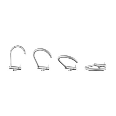 Robinet 3 voies Arches Nickel Brossé + Kit de filtration HRC-WM2000/201