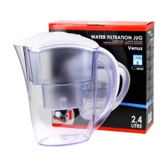 Carafe filtrante blanche Filter Logic FJ402W (2,4 litres) + 1 cartouche offerte
