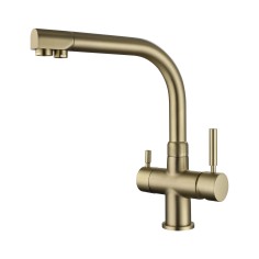 Robinet mitigeur 3 voies - Denali - Or brossé