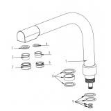 Canne complète robinet Denali - Nickel Brossé