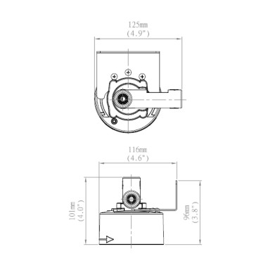 Tête de filtre métal Crystal Filter® QCF-1002 - Quick-Change sous évier
