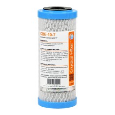 Cartouche CBE-10-7 charbon actif 7'' - 10µm - Crystal Filter®
