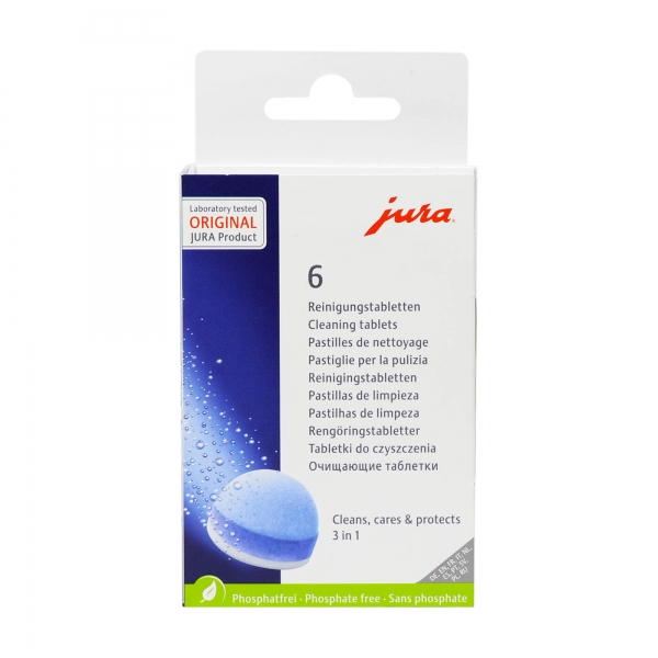 Pastilles de nettoyage 2 phases JURA (boîte de 6 pastilles)