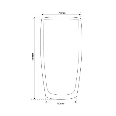 Tasses / verres à café latté en verre double paroi - Filter Logic® CFL-670B