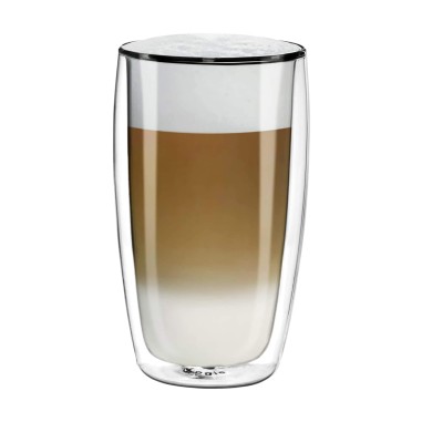 Tasses / verres à café latté en verre double paroi - Filter Logic® CFL-670B