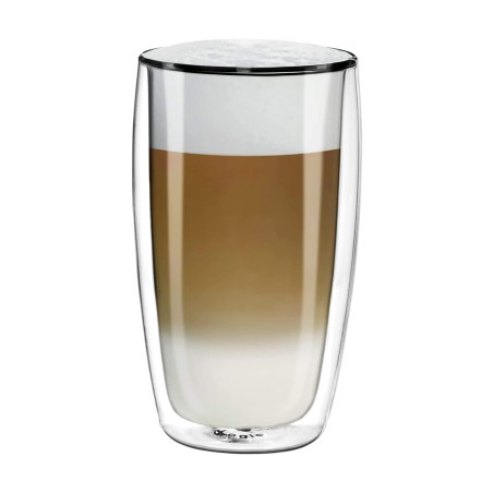 Tasses / verres à café latté en verre double paroi - Filter Logic® CFL-670B