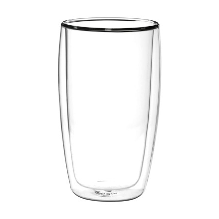 Tasses / verres à café latté en verre double paroi - Filter Logic® CFL-670B
