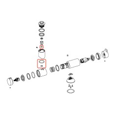 Joint torique pour raccord corps/canne robinet Firenze  2