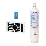 Filtre Crystal Filter® - Filtre frigo compatible Whirlpool 4812 817 18406 + Filtre Anti-bactérien