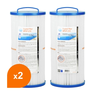 Filtre SPCF-210 v2 - Crystal Filter® - Compatible Filtrinov® MX18 MX25 GS14 (lot de 2) - Cartouche filtre piscine