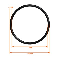 Joint EPDM pour filtre 3P 2,40 - Pallas II - Senior 3P  2