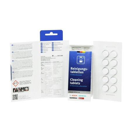 Tablettes nettoyantes pour cafetières et bouilloires Bosch - Siemens - Gaggenau - Neff x10