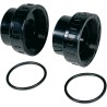 Raccord demi-union 50 mm à coller - taraudé femelle 3'' (Paire) - PVC Pression