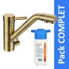 Robinet 3 voies Samoa Bronze + Kit de filtration HRC-WM2000/301