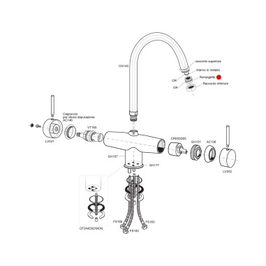 Mousseur aérateur robinet Anemone Chromé - Waterconcept 007949