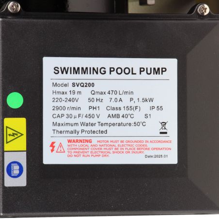 Pompe de filtration LX Whirlpool SVQ200 - 1,5 kW - 28,2 m³/h