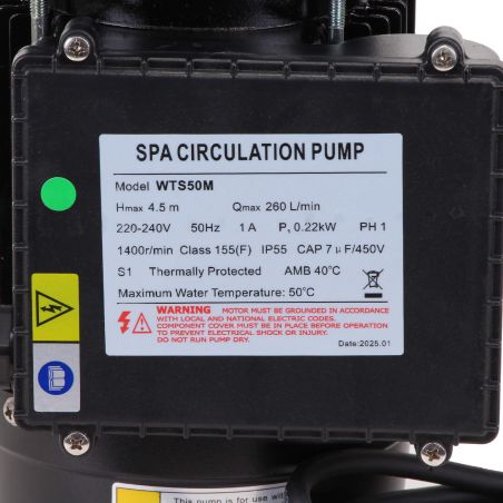 Pompe de filtration LX Whirlpool WTS50M - 0,22 kW - 15,6 m³/h