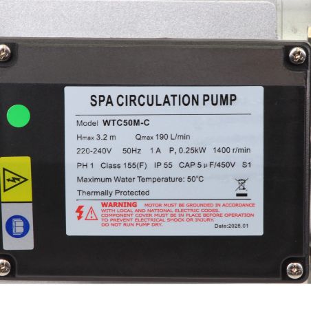 Pompe de filtration LX Whirlpool WTC50M-C - 0,25 kW - 11.4 m³/h