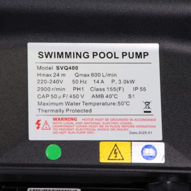 Pompe de filtration LX Whirlpool SVQ400 - 3,0 kW - 36 m³/h