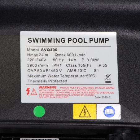 Pompe de filtration LX Whirlpool SVQ400 - 3,0 kW - 36 m³/h