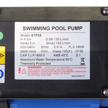 Pompe de filtration LX Whirlpool STP25 - 0,18 kW - 8,4 m³/h