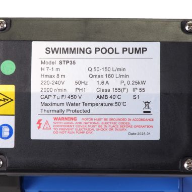 Pompe de filtration LX Whirlpool STP35 - 0,25 kW - 9,6 m³/h