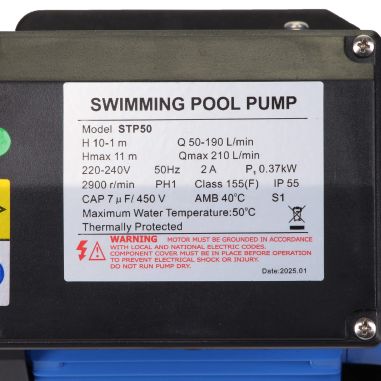 Pompe de filtration LX Whirlpool STP50 - 0,37 kW - 12,6 m³/h