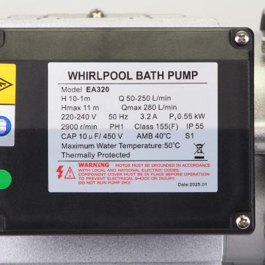 Pompe de filtration LX Whirlpool EA320-Y - 0,55 kW - 16,80 m³/h