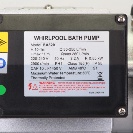 Pompe de filtration LX Whirlpool EA320-Y - 0,55 kW - 16,80 m³/h