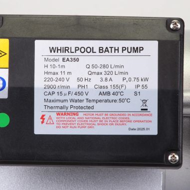 Pompe de filtration LX Whirlpool EA350-Y - 0,75 kW - 19,20 m³/h