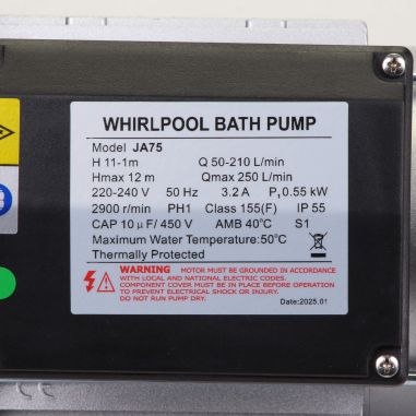 Pompe de filtration LX Whirlpool JA75 - 0,55 kW - 15 m³/h