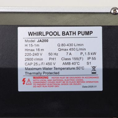Pompe de filtration LX Whirlpool JA200 - 1,5 kW - 27 m³/h