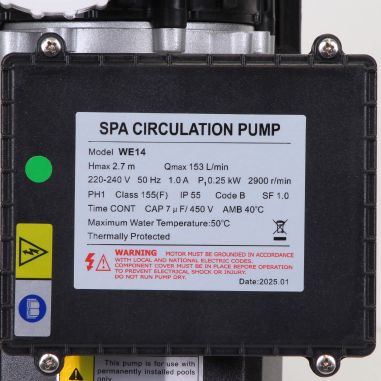 Pompe de filtration LX Whirlpool WE14 - 0,25 kW - 9,18 m³/h