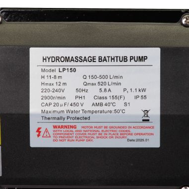 Pompe de filtration LX Whirlpool LP150 - 1,1 kW - 31,2 m³/h