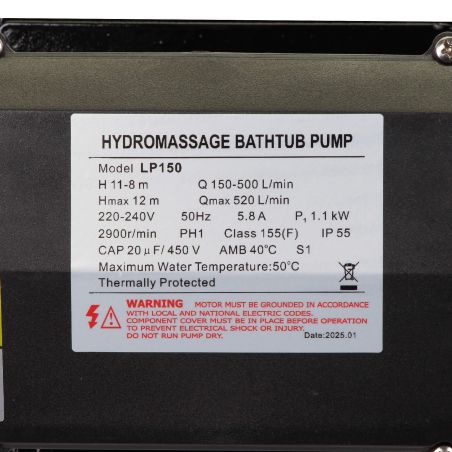 Pompe de filtration LX Whirlpool LP150 - 1,1 kW - 31,2 m³/h