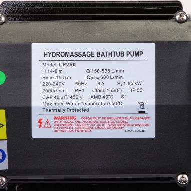 Pompe de filtration LX Whirlpool LP250 - 1,85 kW - 36 m³/h