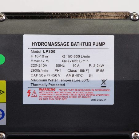 Pompe de filtration LX Whirlpool LP300 - 2,2 kW - 38,1 m³/h