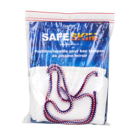 Préfiltre pour bac tampon de piscine à débordement SAFESKIM ®