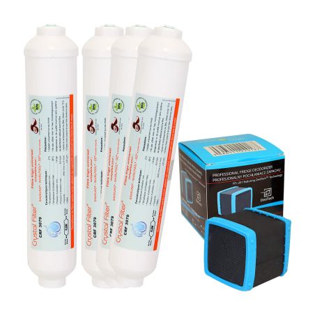 Filtre universel pour frigo américain - Crystal Filter® CRF 3079 (lot de 4)