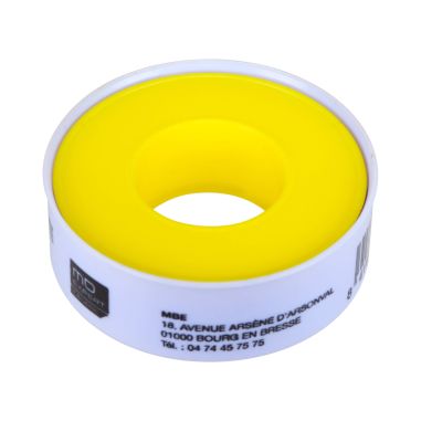 Ruban d'étanchéité / Téflon PTFE - Largeur 12 mm - Ep. 0.1 mm