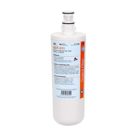 Cartouche Crystal Filter® QCF-311 - compatible 3M™ High Flow HF20 et SGP - Quick-Change